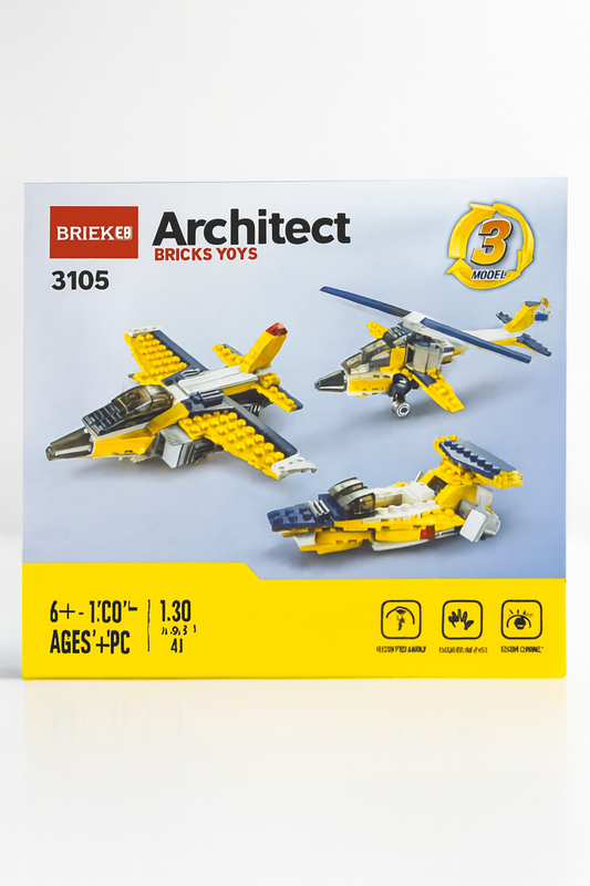 ✈️ Architect Bricks Yoys – 3 Model Building Set (3105)