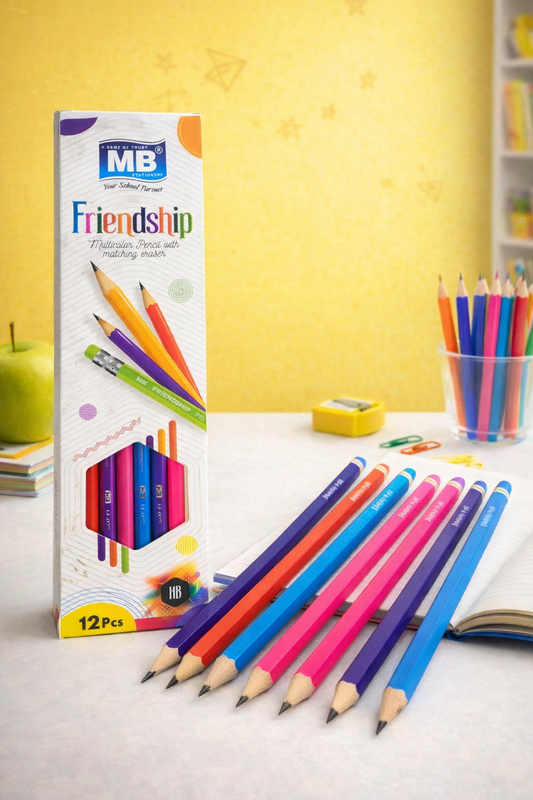✨ MB Friendship Pencil Pack – Colorful Writing Experience! ✨