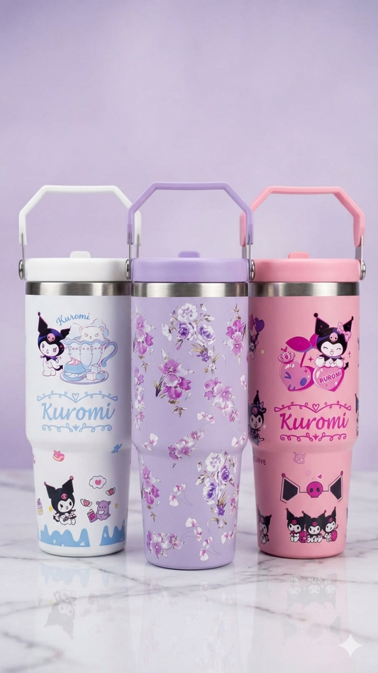 Stylish Flip Straw Tumbler