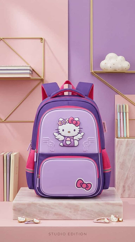 Hello Kitty Angel Studio Edition Girls School Backpack - Purple