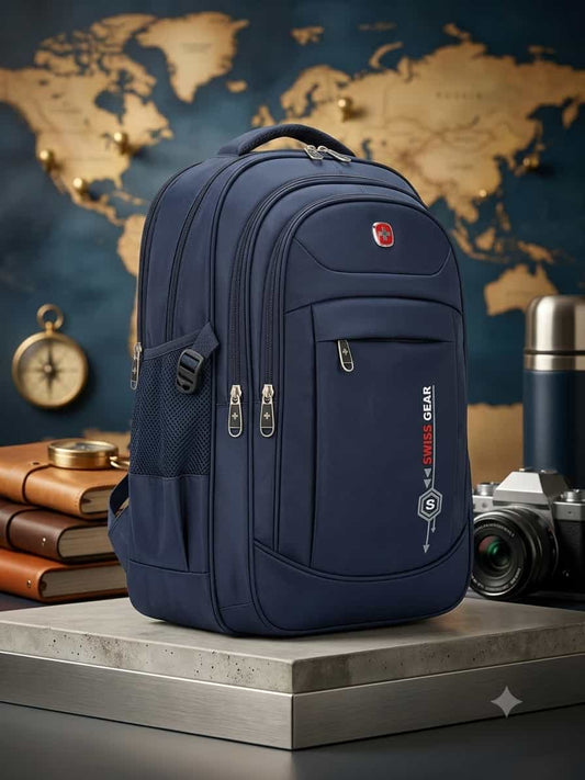 Swiss Gear Premium Laptop Backpack - Navy Blue