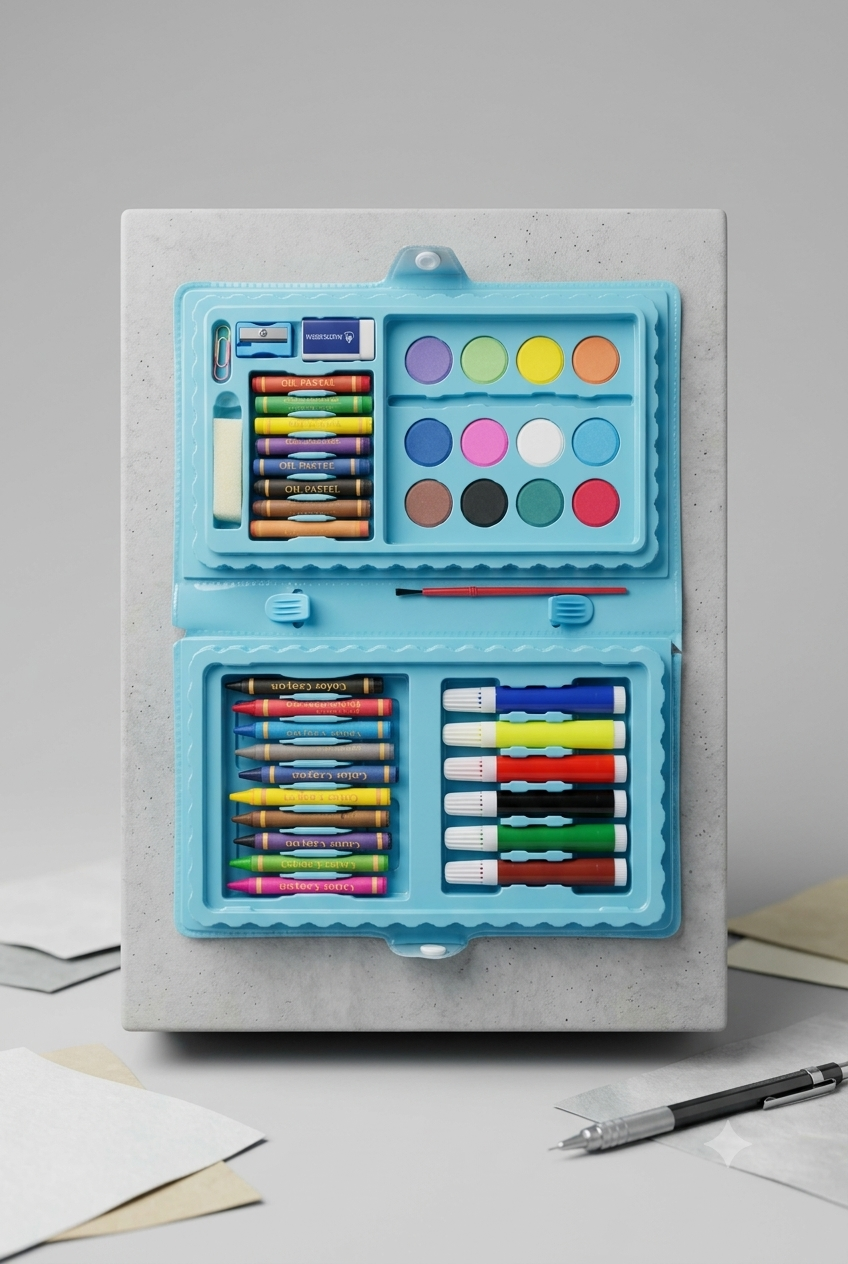 Frozen Art Set – 42 Pcs Kids Drawing & Coloring Kit