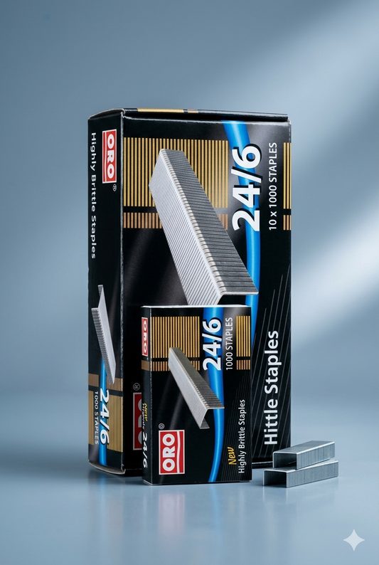 ORO Hittle Staples 24/6 Highly Brittle - 1000 Staples