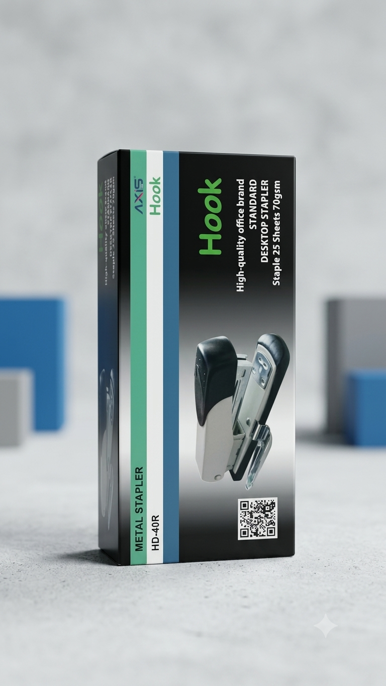 Axis Hook Metal Stapler HD-40R Desktop Stapler