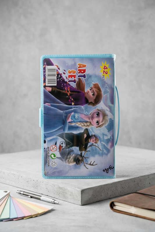 Frozen Art Set – 42 Pcs Kids Drawing & Coloring Kit
