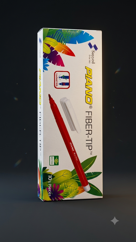 Piano Premium Fiber-Tip Marker Set – 10 Pack