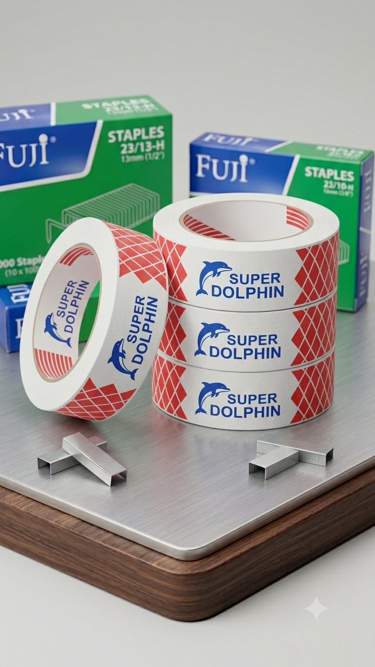 Super Dolphin Transparent Tape Rolls