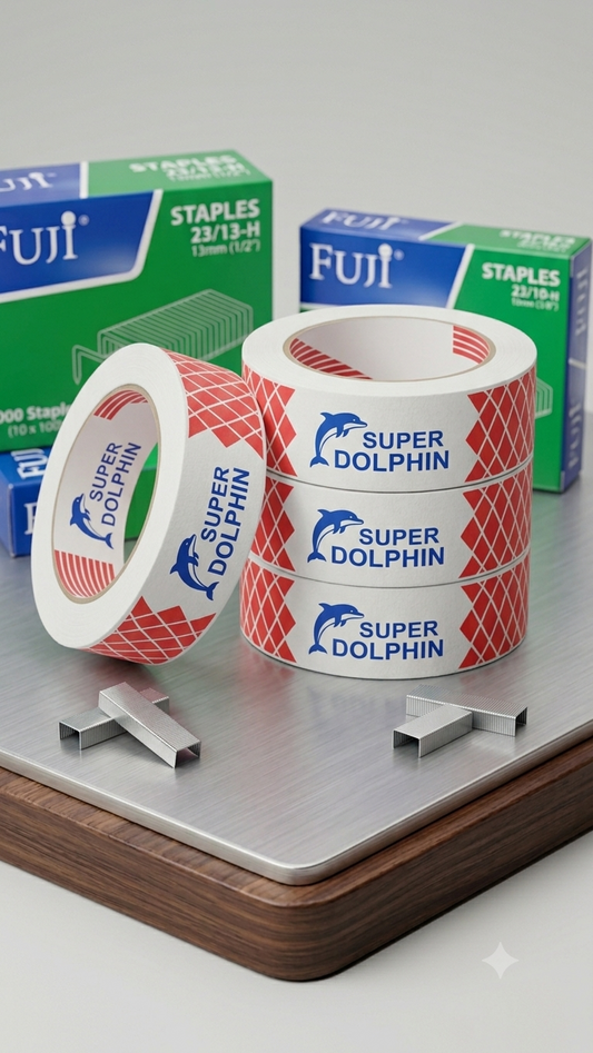 Super Dolphin Transparent Tape Rolls