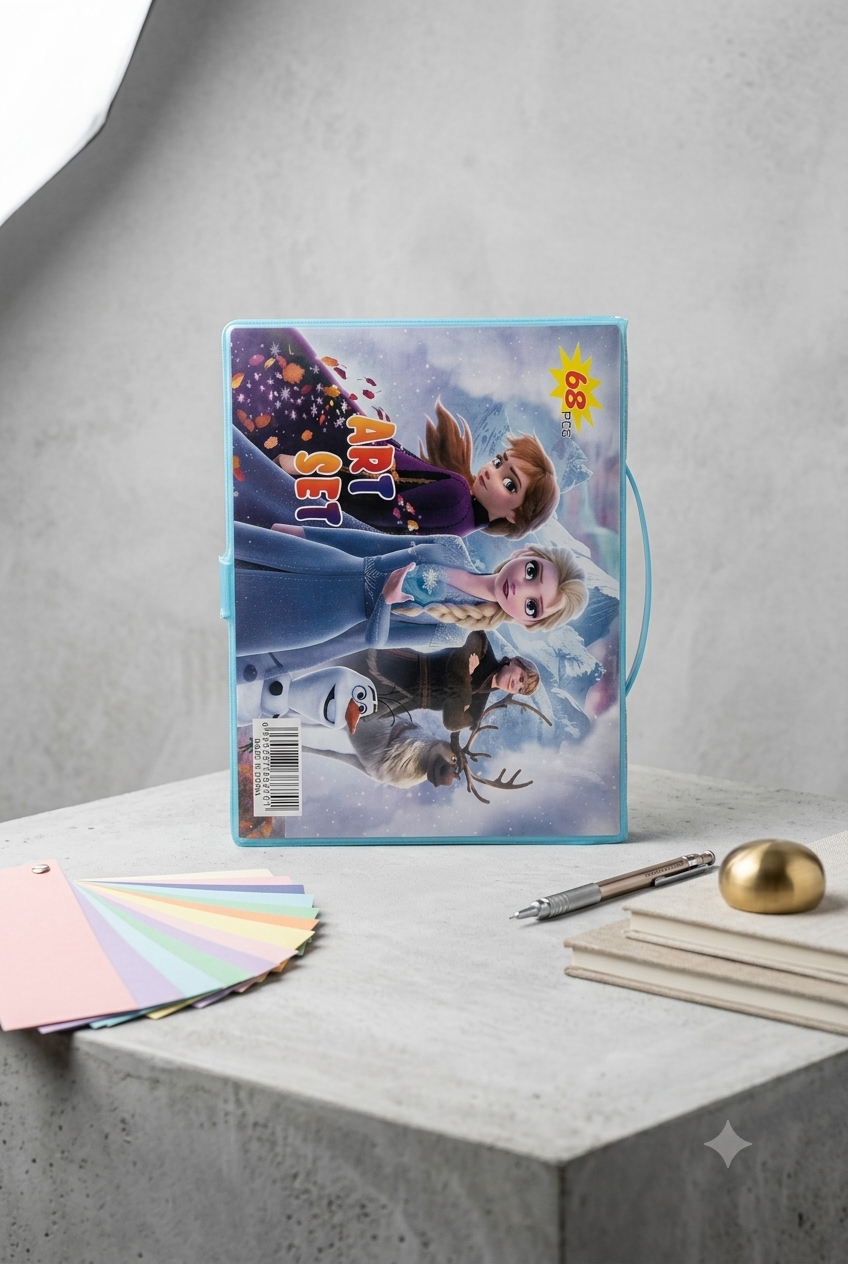 Frozen Art Set – 68 Pcs Kids Drawing & Coloring Kit