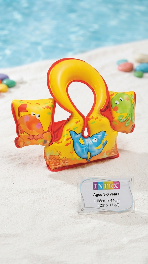 INTEX Kids Inflatable Swim Vest - Ages 3-6 Years
