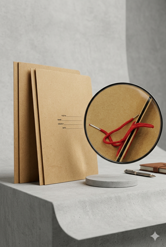Tag File - Yellow (String Tie File)