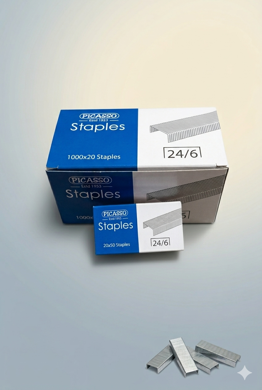 Picasso Staples 24/6 -  (1,000 Staple pins)