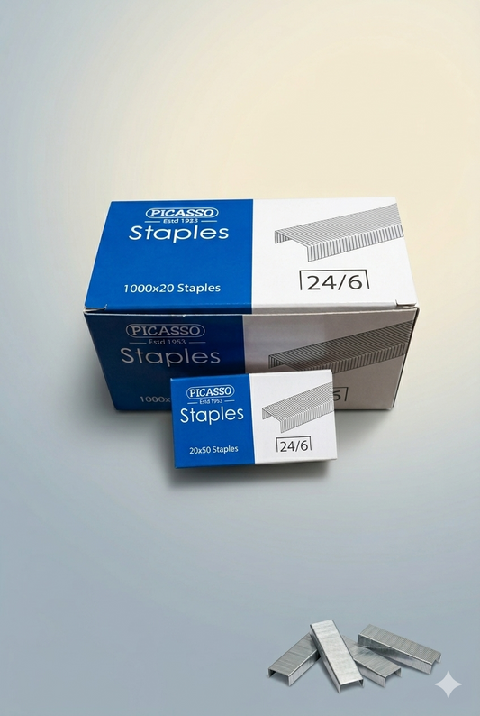 Picasso Staples 24/6 -  (1,000 Staple pins)