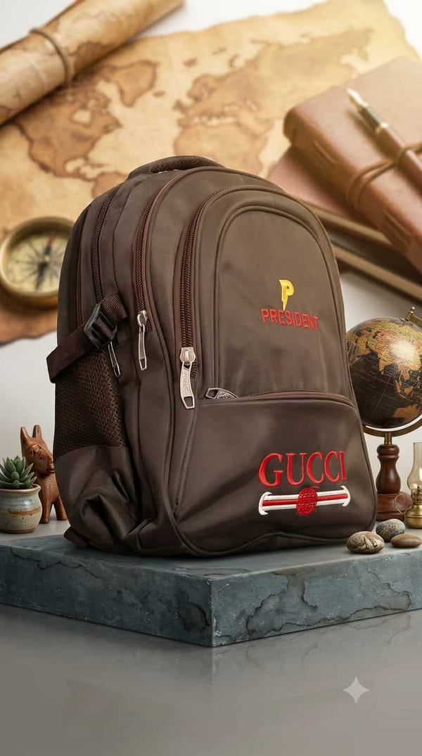 President Gucci Edition School Backpack - Brown