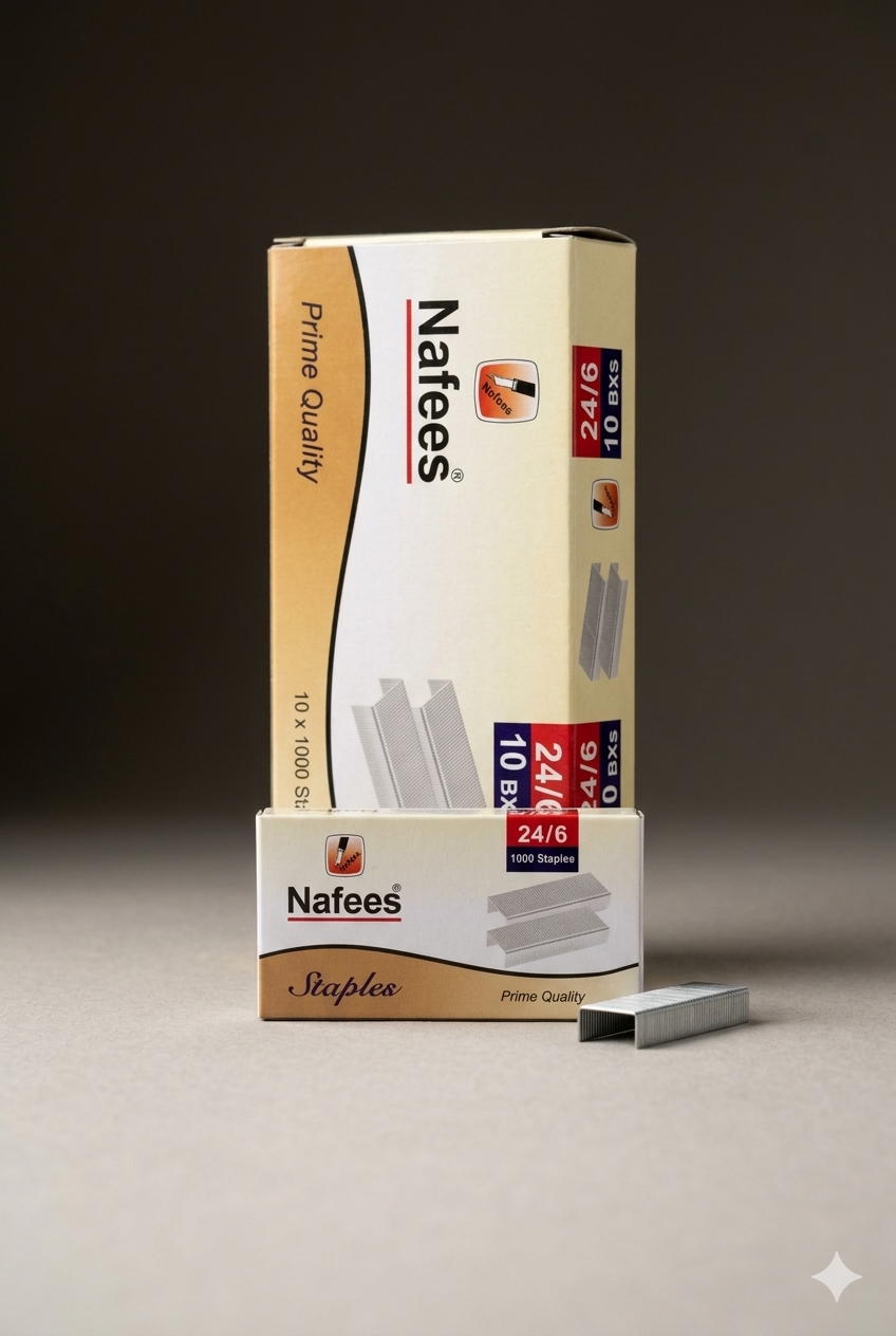 Nafees Staples 24/6 Prime Quality - 1000 Staples