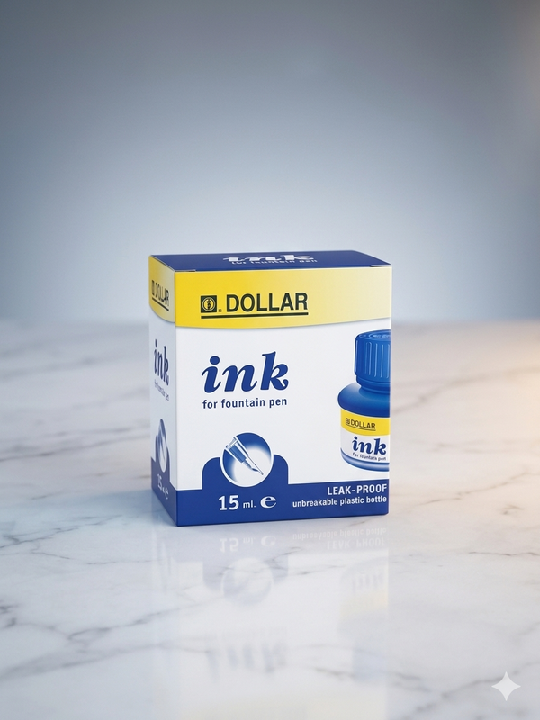 ✒️ Dollar Fountain Pen Ink (15ml) – The Writer's Choice (Box)