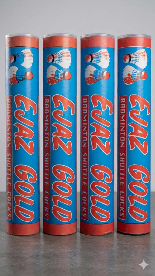 Ejaz Gold Premium Badminton Shuttlecocks (Pack of 12 / One Dozen)