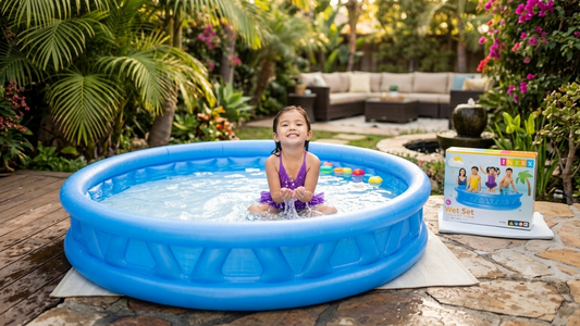 Intex Wet Set Collection inflatable pool box packaging