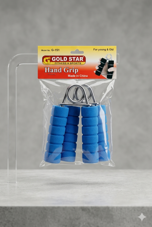 💪 Gold Star Premium Blue Hand Grip (Model No. G-151) – Pack of 2