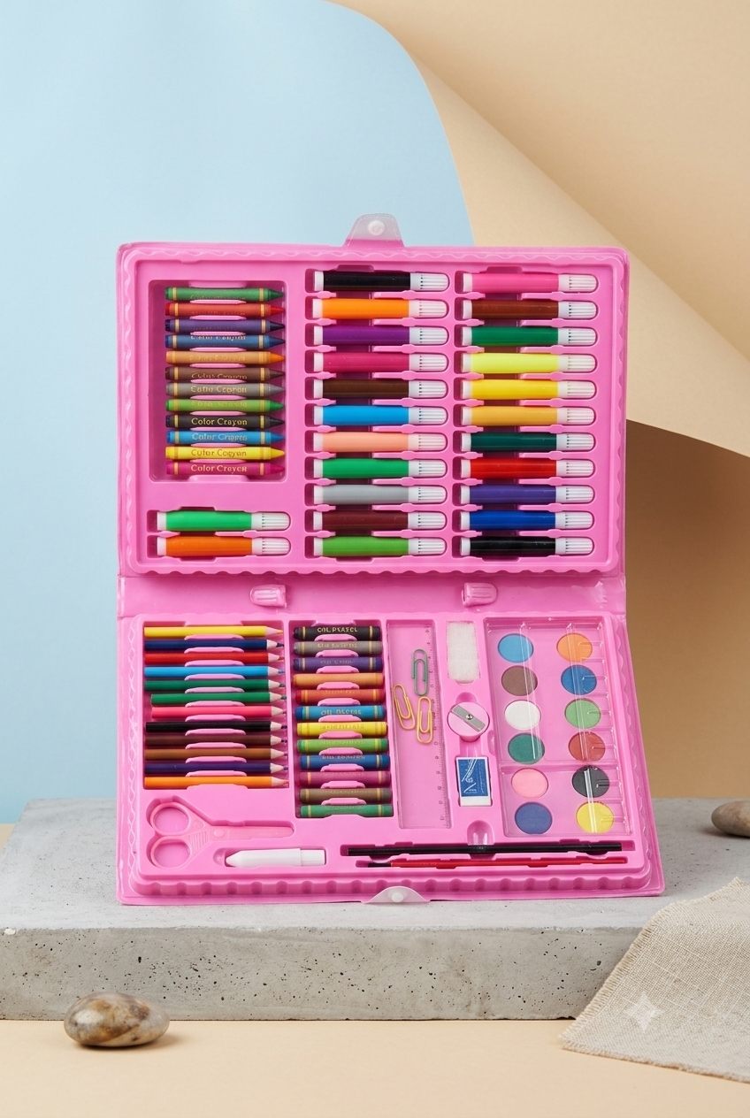 Hello Kitty Art Set – 86 Pcs Kids Drawing & Coloring Kit