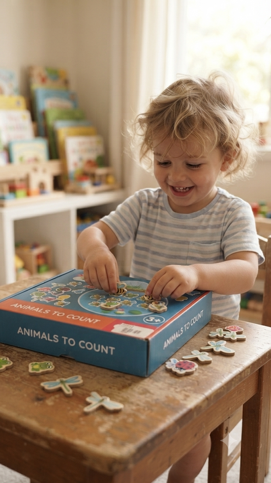 Animals to Count - Kids Wooden Puzzle Toy