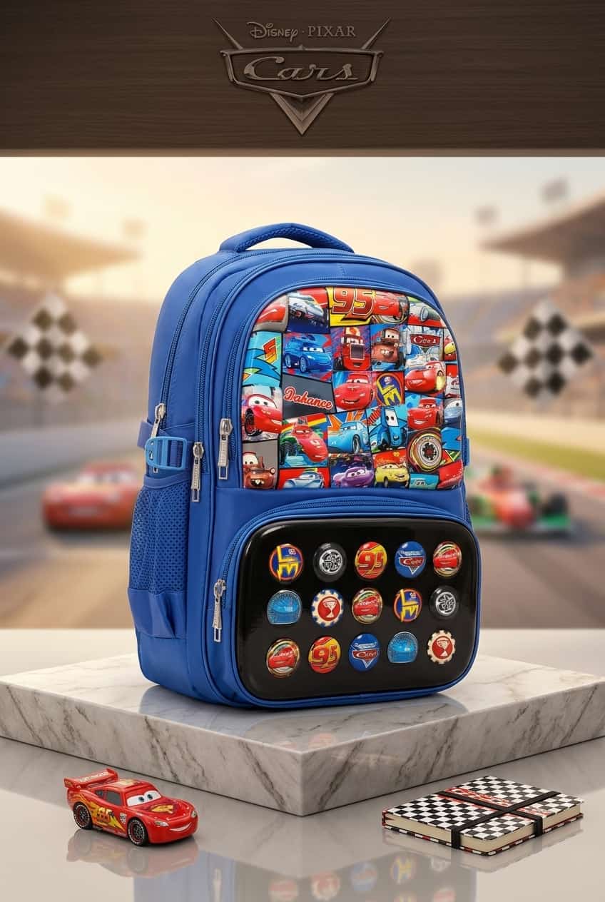 Disney Pixar Cars Boys School Backpack - Blue