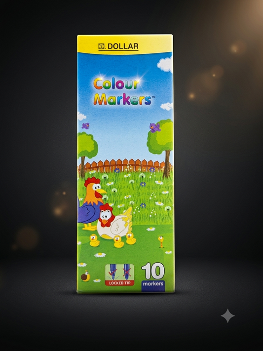 Dollar Premium Colour Markers Set – 10 Pack simple marker