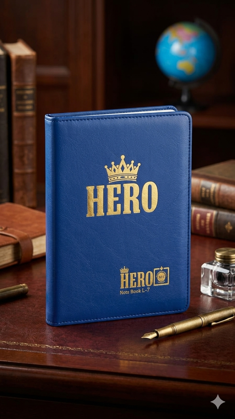 Premium Royal Blue Executive Hardcover Journal - HERO L-7 Large size