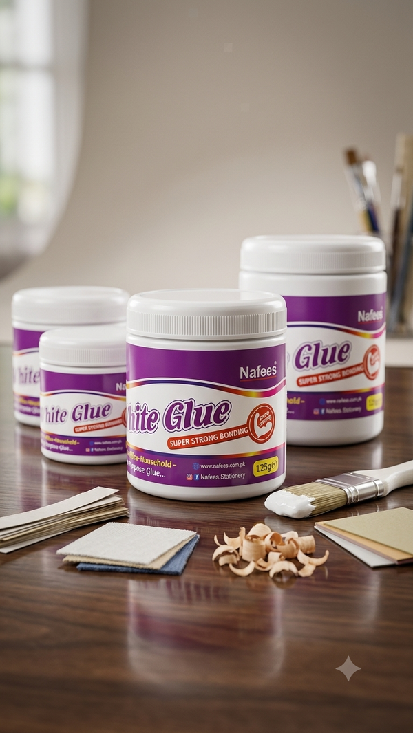 Nafees White Glue Super Strong Bonding 125g - 1 Piece