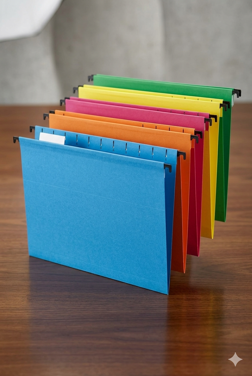 Hanging File Folders - Multicolor (Pack)