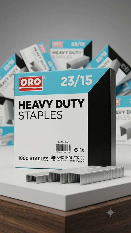 ORO Heavy Duty Staples 23/15 Art No. 744 Teal Box