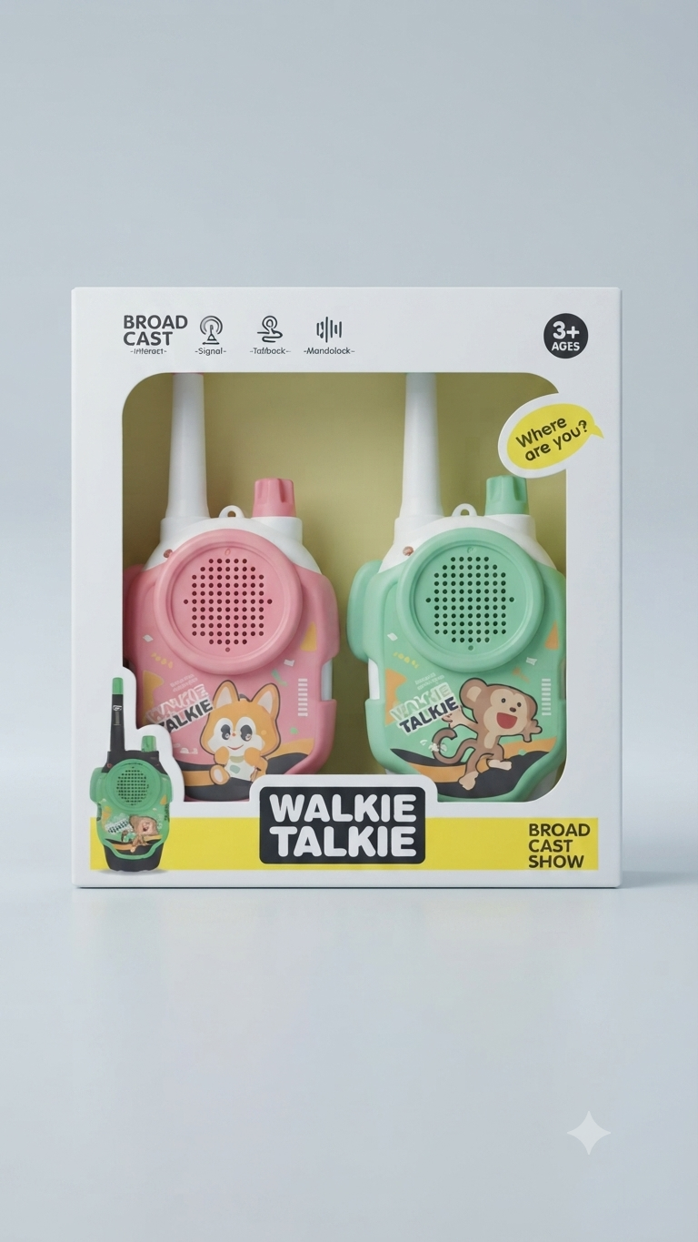 Kids Walkie Talkie Set - Child Playing