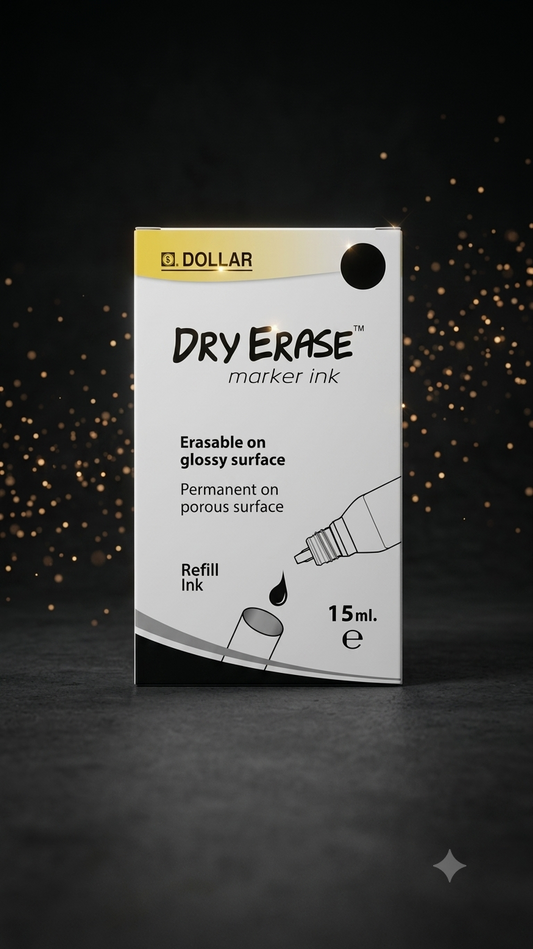 Dollar Dry Erase Whiteboard Marker Ink Refill – 15ml Black