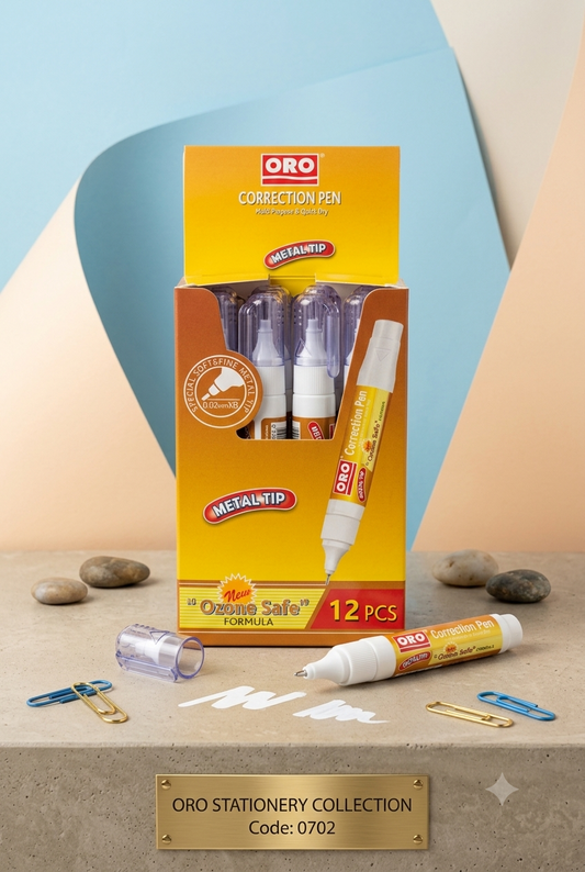 ORO Correction Pen Metal Tip - Pack of 12