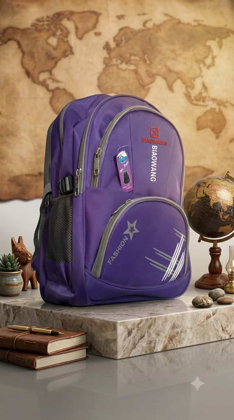 Biaowang Fashion Star School Backpack - Purple