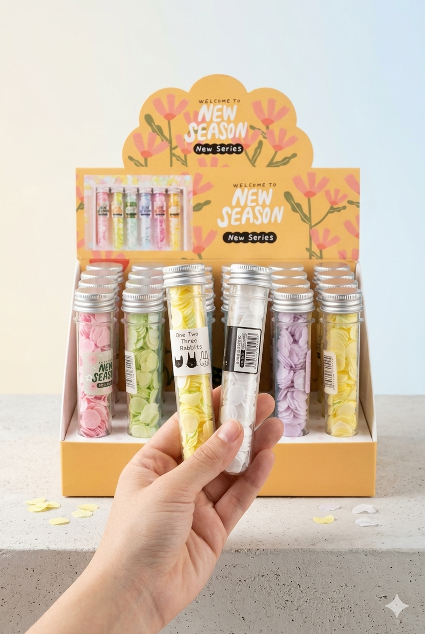 Paper Soap Confetti Tube - 1 Piece