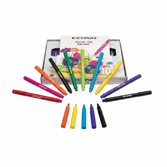 ECONO Fibre-tip Marker 10 Colors Studio Photography