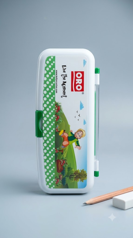 ORO Live the Moment Pencil Box – Hard Case with Built-in Pen Holder (PKR 140)