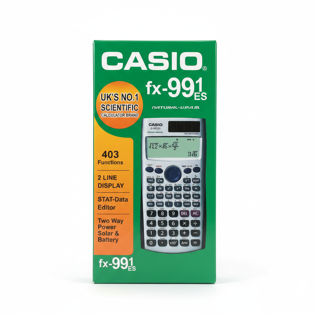 Casio fx-991ES Scientific Calculator green box original photo